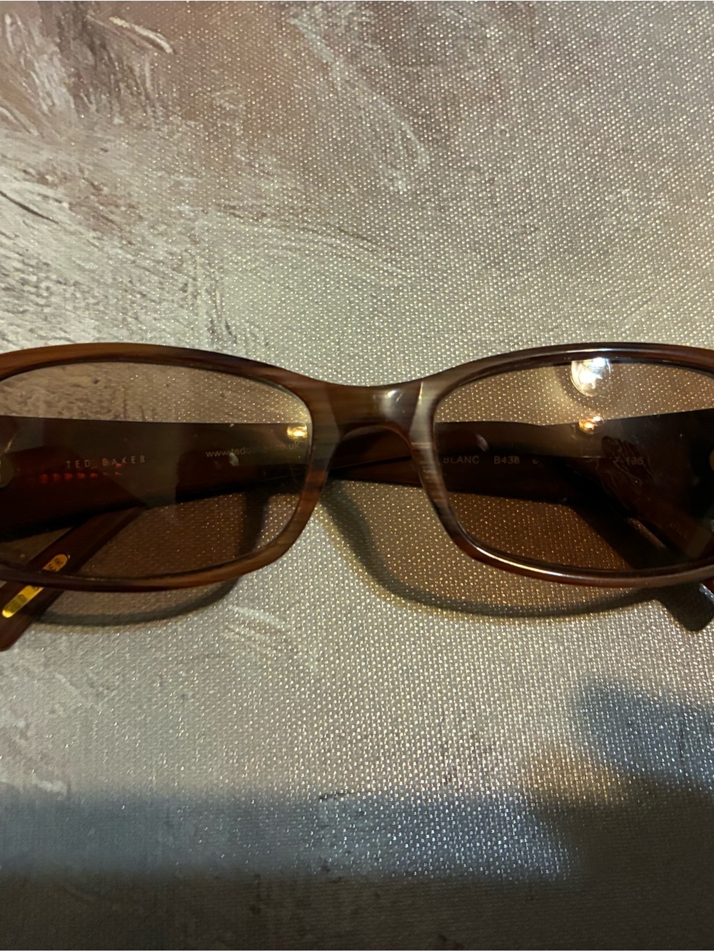Ted Baker Brown Gradient Womens Oval Sunglasses